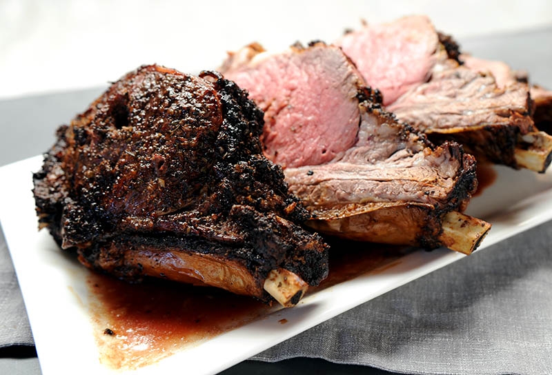 Image of Wood-fired Prime Rib with Shallot Rosemary Crust