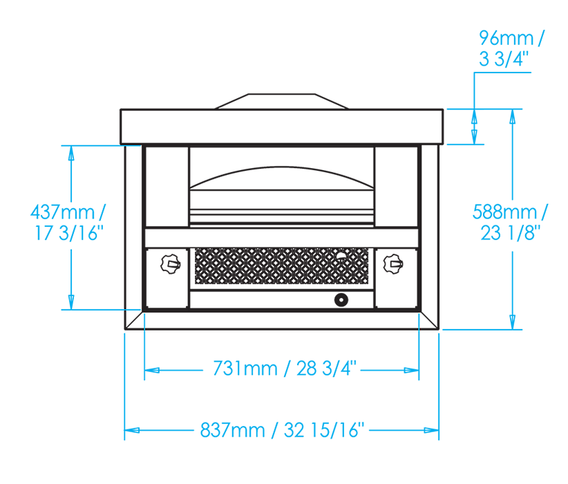 Builtin Artisan Fire Pizza Oven Kalamazoo Outdoor Gourmet