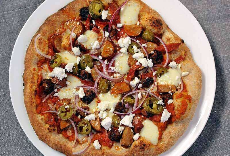 Image of Fiery Four Sausages Pizza