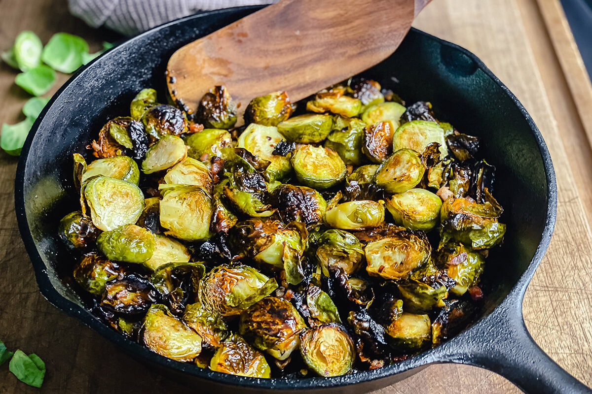 Image of Roasted Maple & Pancetta Brussels Sprouts