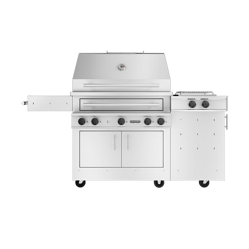 K750HS Freestanding Hybrid Fire Grill with Side Burner Image